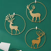 3 Pcs Set Wilderness Wanderer Deer Metal Wall Hanging - Decor Home