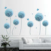 Azure Dandelion Wall Stickers - Decor Home