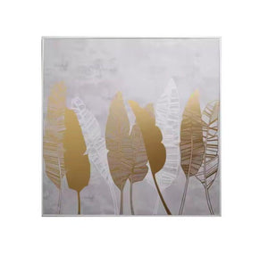 Radiant Leaves Handmade Oil Painting - Decor Home