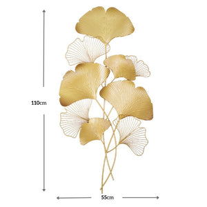 Leafy Luxe Metal Wall Art Home Decor - Decor Home