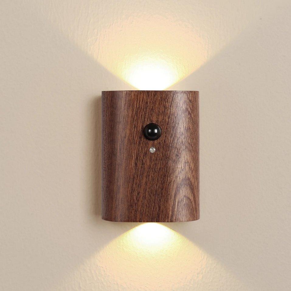 Smart Magnet Touch Sensor USB Rechargeable LED Wall Sconce - Decor Home