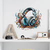 Playful Beats Headphone Wall Stickers - Decor Home