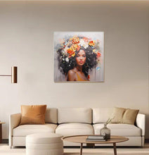 Load image into Gallery viewer, Graceful Gleam Handpainted Resin Beauty Wall Art - Decor Home
