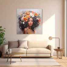 Load image into Gallery viewer, Graceful Gleam Handpainted Resin Beauty Wall Art - Decor Home
