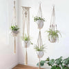 Handwoven Macrame Planters - 4 Pcs Set - Decor Home